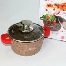 Кастрюля с гранитным покрытием 1.6л KL-4018-16 (1x6)