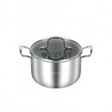 Кастрюля из нержавеющей стали 2,2л KL-4290-18 (1х6)