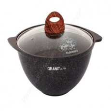 Казан а/пр литой 6,0л д/плова алюм/кр Granit ultra original ТМ KUKMARA