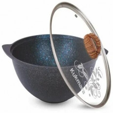 Казан а/пр литой 3,5л д/плова стекл/кр Granit ultra original ТМ KUKMARA