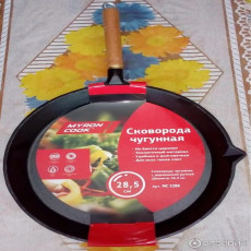 Сковорода чугун дер/руч 28,5см TM MYRON COOK