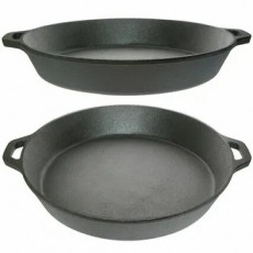 Жаровня чугун 38см TM MY REAL IRON COOK