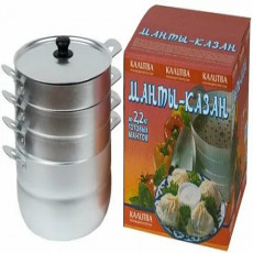 Манты-казан алюм 6,0л 3 сетки ТМ Калитва