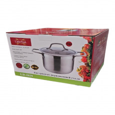 Кастрюля из нержавеющей стали 14л. Lider Stal LD-2039