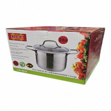 Кастрюля из нержавеющей стали 20л. Lider Stal LD-2041