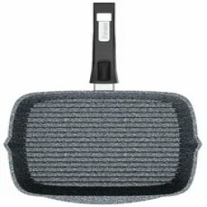 Сковорода-гриль квадратная МЕЧТА 28х28см. Гранит Star со съемной ручкой, 068803