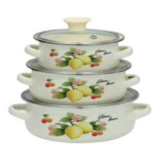 Набор эмалированных кастрюль Lider Stal LD-1022